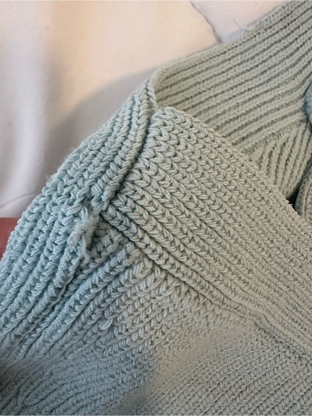 Wilfred Light Seafoam Knit Square-Neck Crop Top - Picture 4 of 4